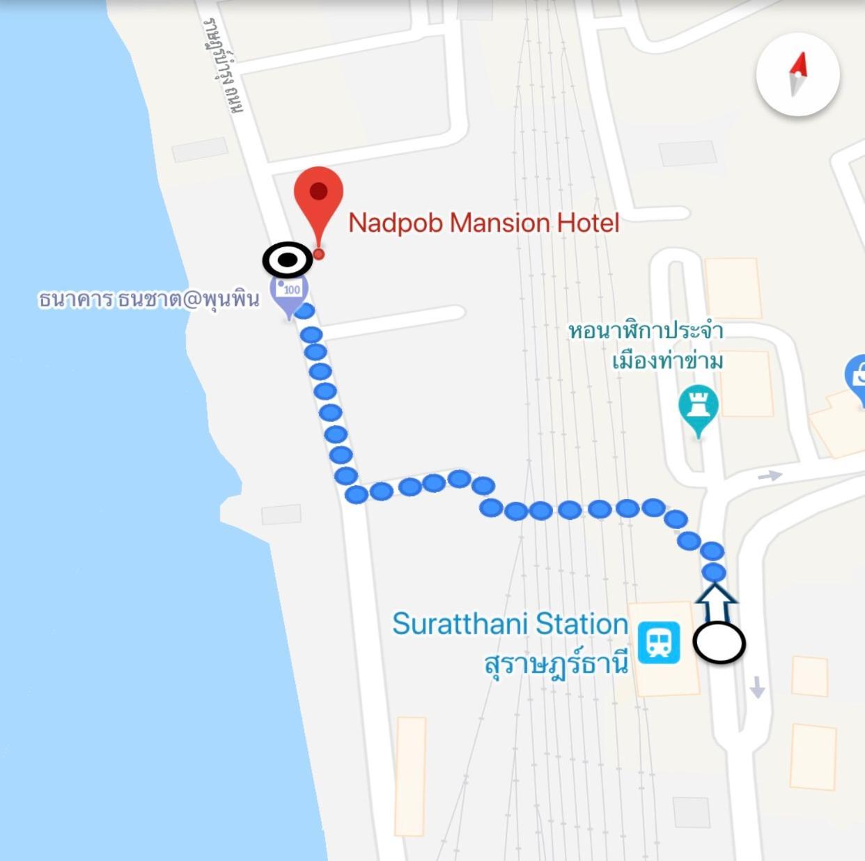 Nadpob Mansion Hotel Surat Thani Luaran gambar