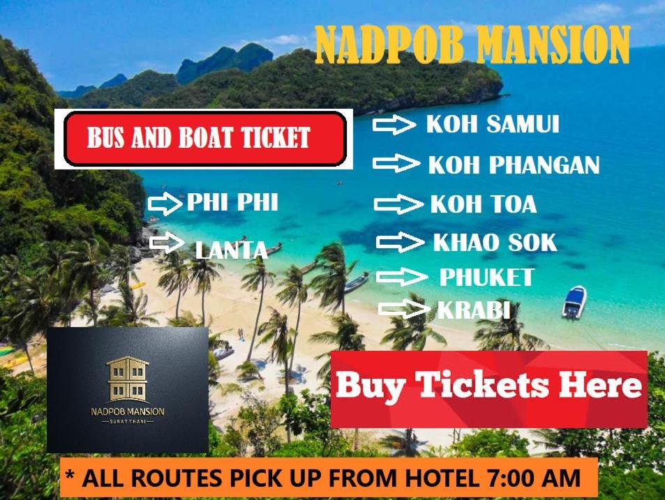 Nadpob Mansion Hotel Surat Thani Luaran gambar
